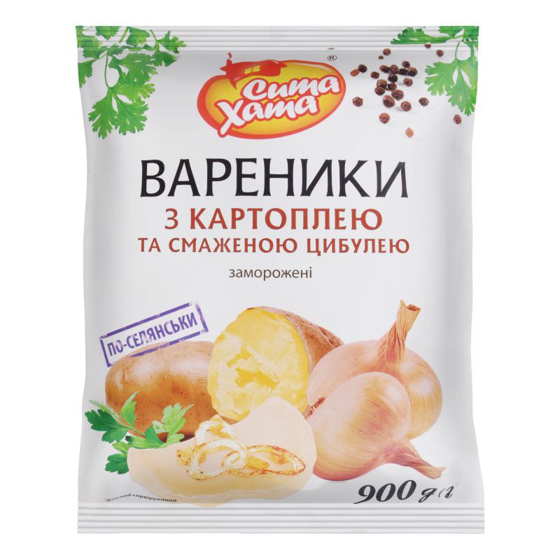 Вареники Сита хата картоп смаж цибуля 900г